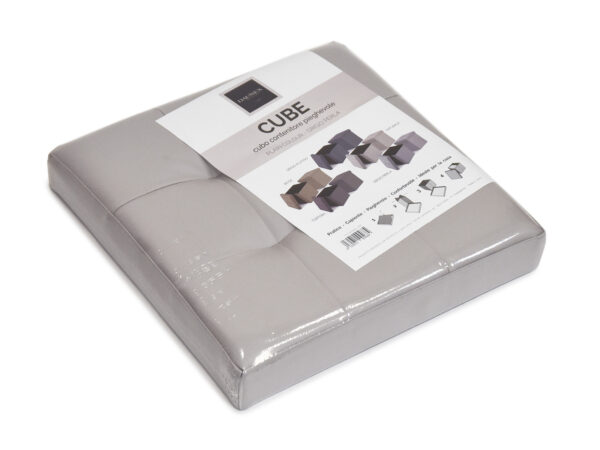 Cube plain color 38x38x38 grigio perla