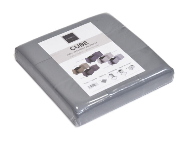 Cube plain color 38x38x38 grigio platino