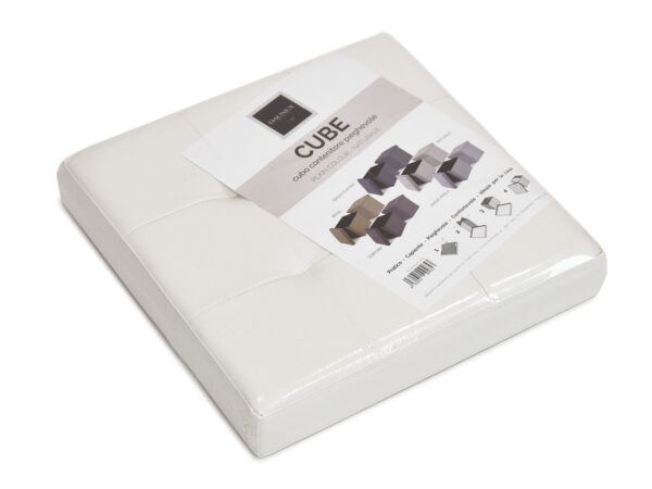 Cube plain color 38x38x38 naturale