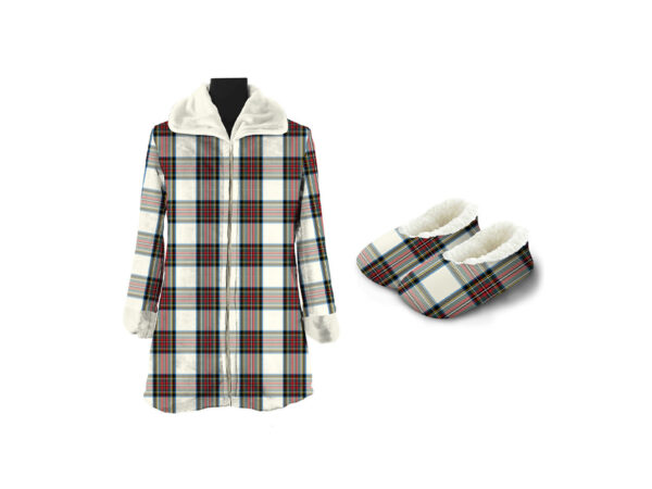 Vestagle e accessori baby flannel  dis. tartan