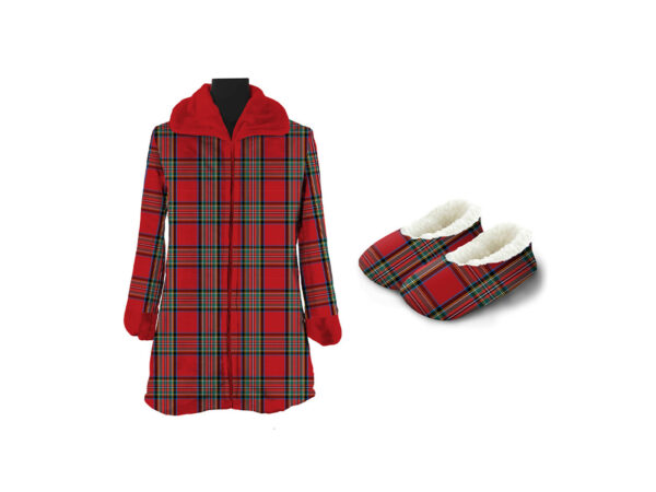 Vestagle e accessori baby flannel  dis. tartan
