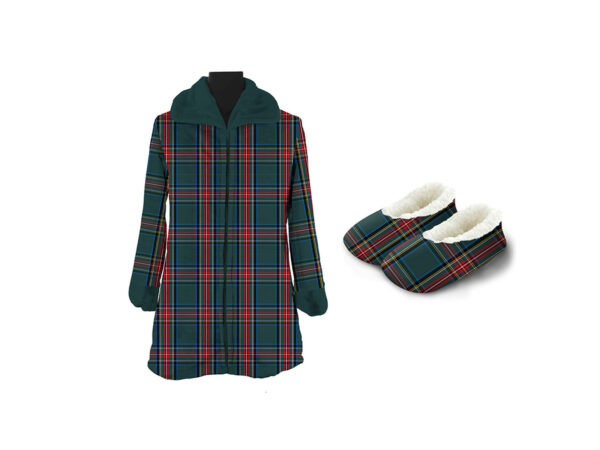Vestagle e accessori baby flannel  dis. tartan