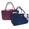 Plaid chester / felt bag
