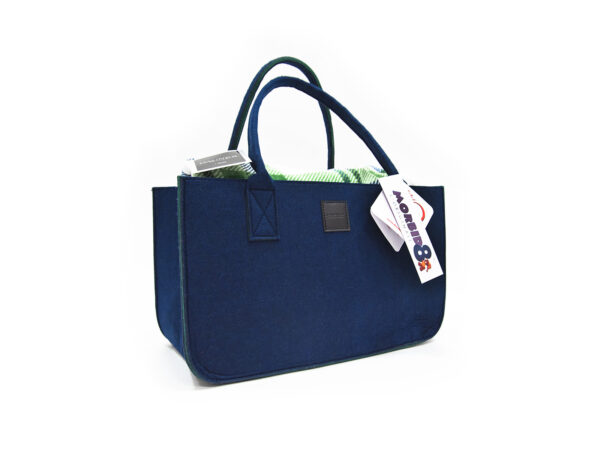 Plaid chester / felt bag