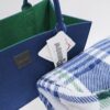 Plaid chester / felt bag