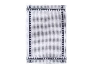 Strofinacci spugna dis.cuoricino 50x70 col.grigio