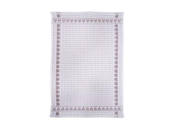 Strofinacci spugna dis.cuoricino 50x70 col.blu navy