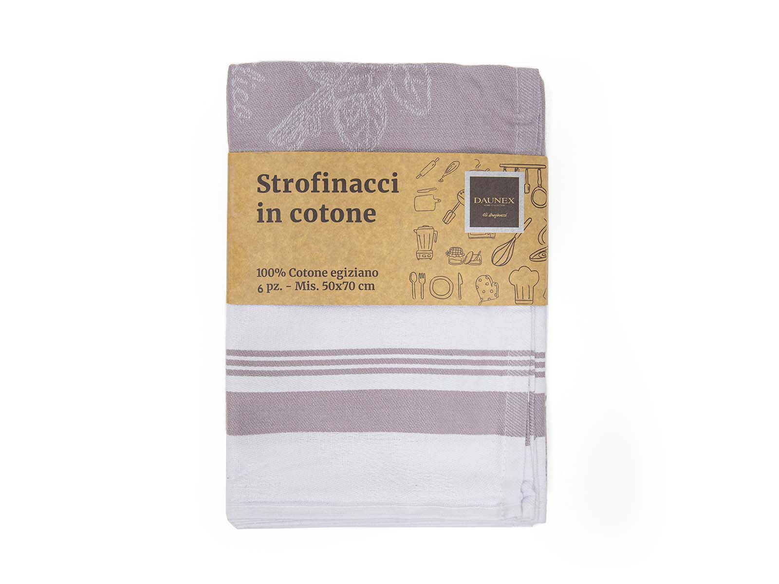 2 strofinacci panama cotone -Vichy - Vanità Corredi