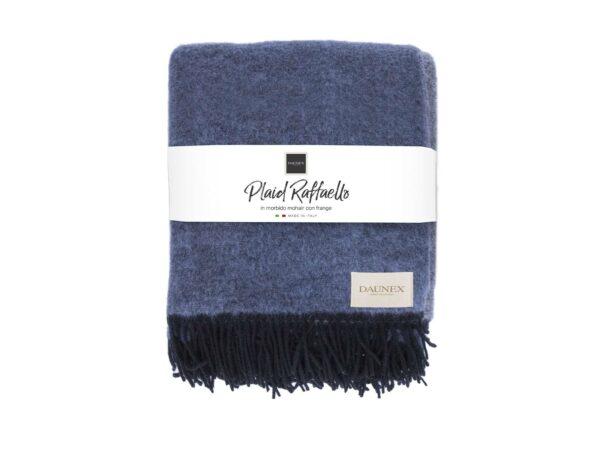 Plaid raffaello in morbido mohair con frange