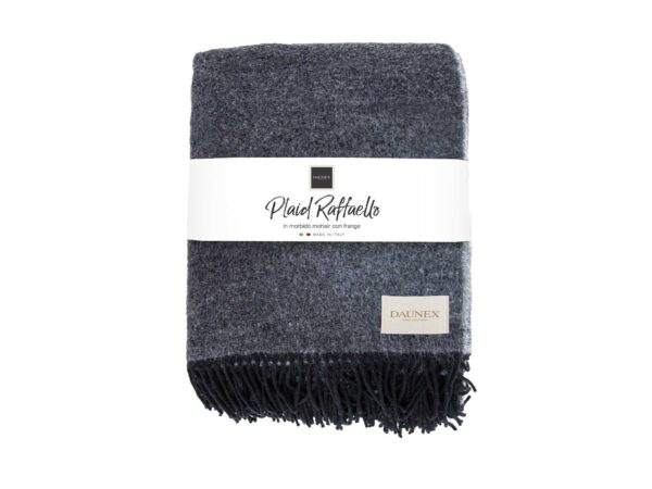 Plaid raffaello in morbido mohair con frange