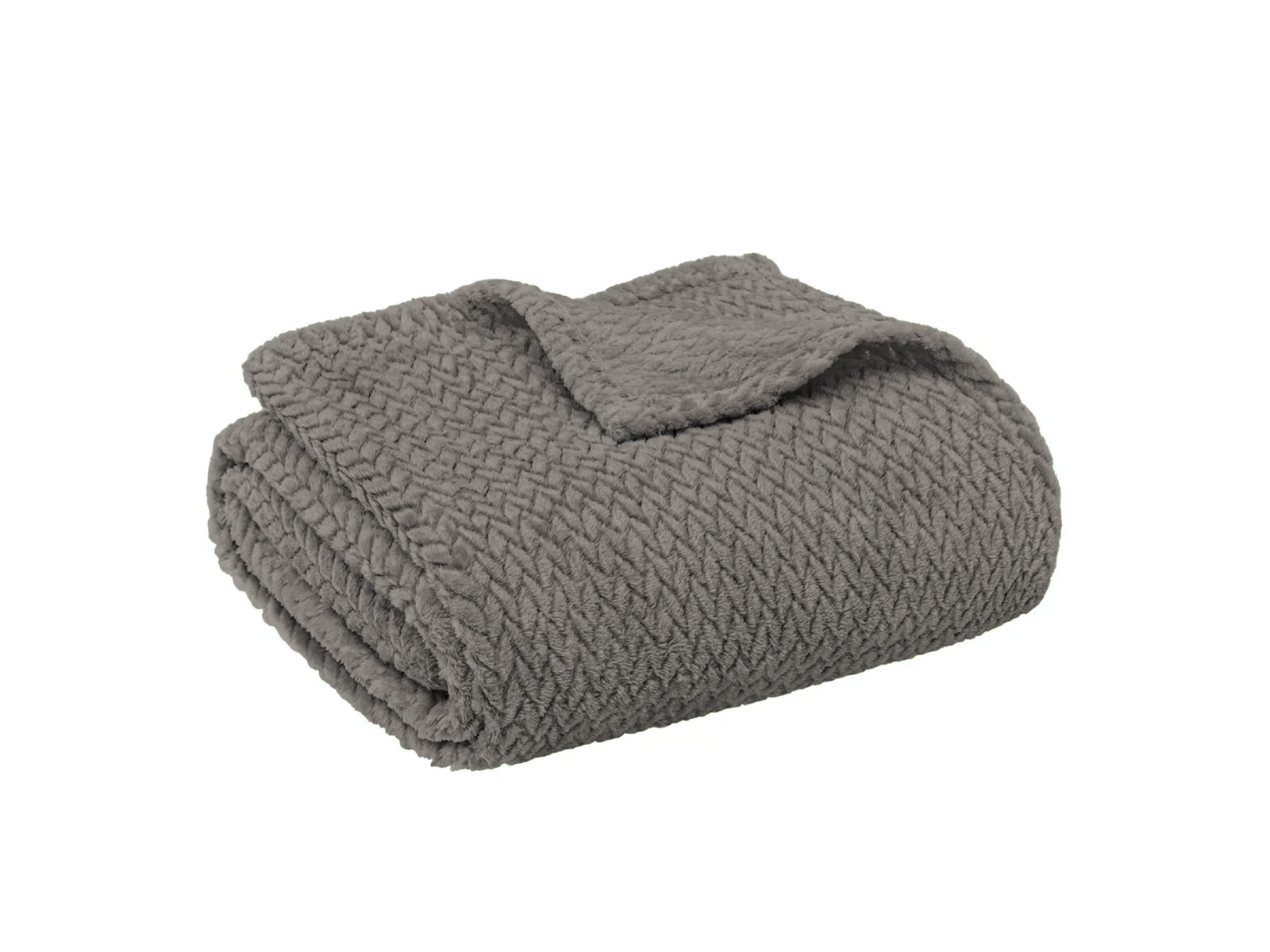 Coperta In Flanella Super Morbida Heimtexland 200x155 Cm - Grigio Antracite, Traspirante - 5