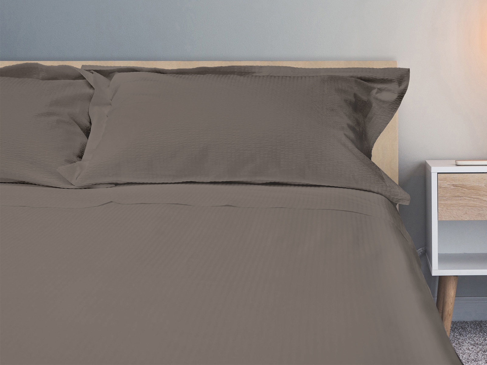 Laojin Balhen Set copripiumino queen size 8 pezzi, letto in seersucker in una borsa, grigio scuro trapunta con lenzuola, piumone queen size set di biancheria da letto con piumone, lenzuola, federa e