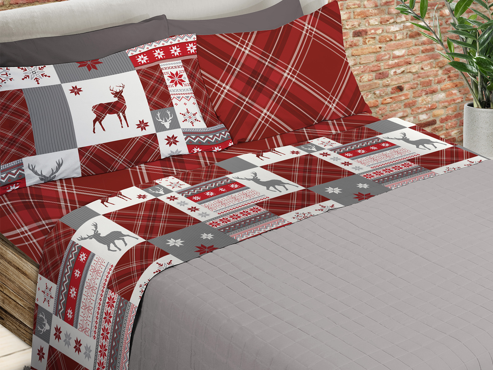 Banzaii - Completo Lenzuola Made In Italy 100% Cotone Pettinato
