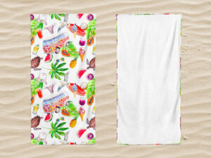 Telo mare microvelour 100x180 fruits