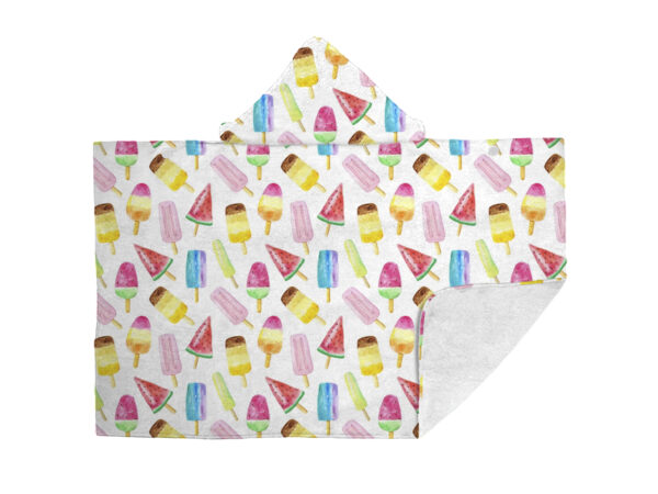 Telo mare kids microvelour c/cappuccio imb.c