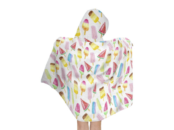Telo mare kids microvelour c/cappuccio imb.c