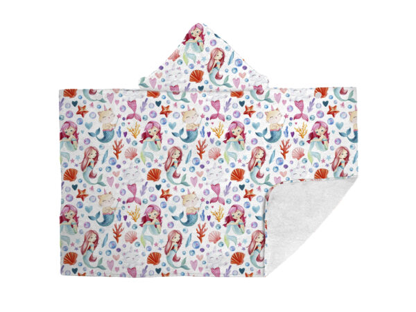 Telo mare kids microvelour c/cappuccio imb.c