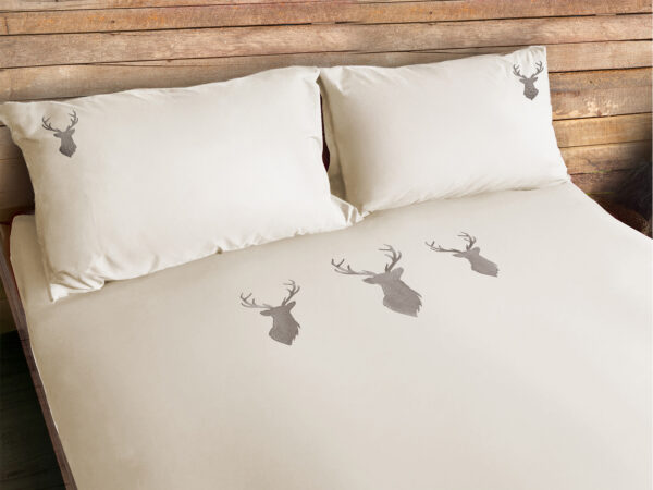 Parure ricamato dis. deer