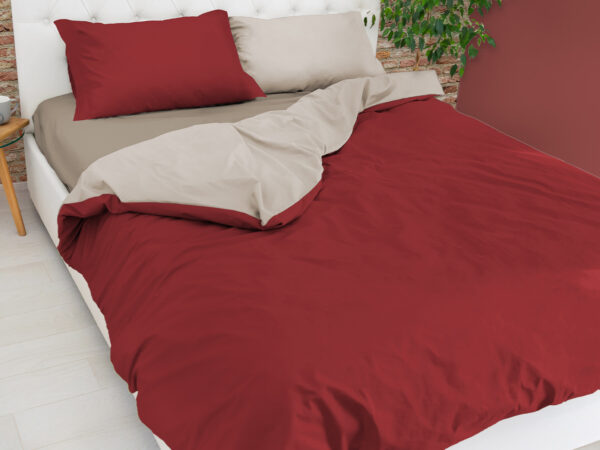 Parure copripiumino bicolor easy - no stiro