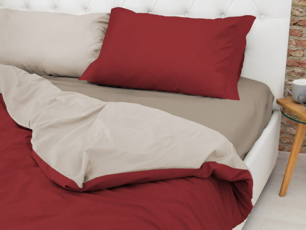 Parure copripiumino bicolor easy - no stiro