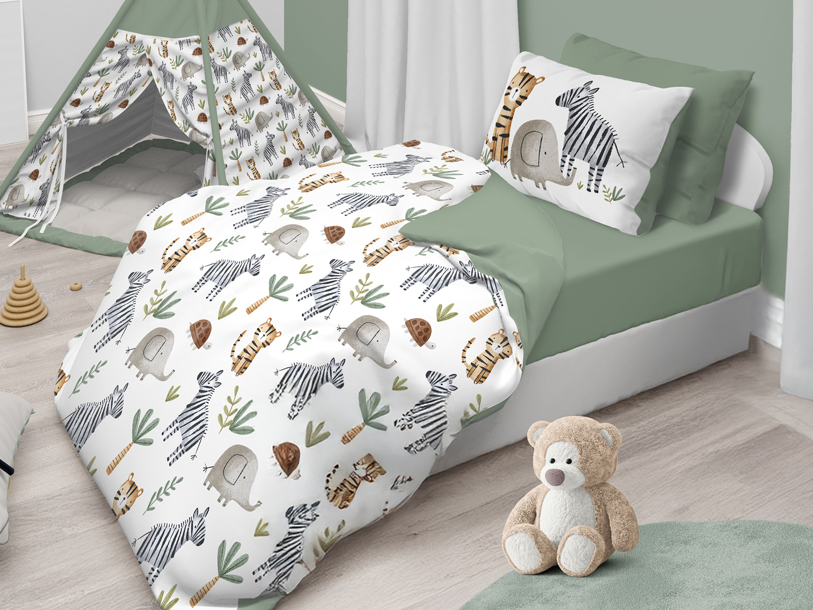 Parure baby dream dis. zebre – stampa digitale