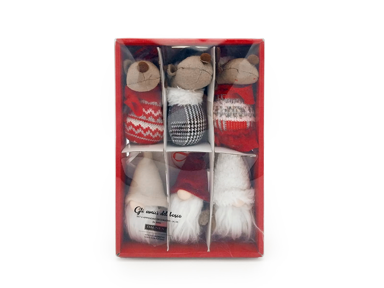 Set 6 appendini decorativi art. 8006