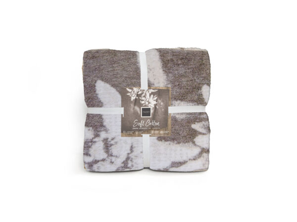 Coperta softcotton dis. edelweiss