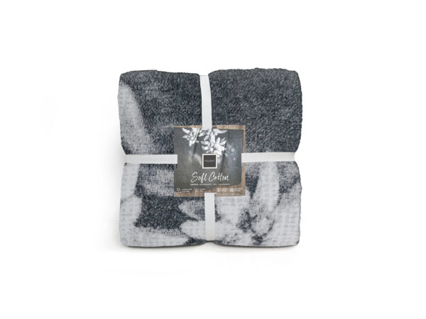 Coperta softcotton dis. edelweiss