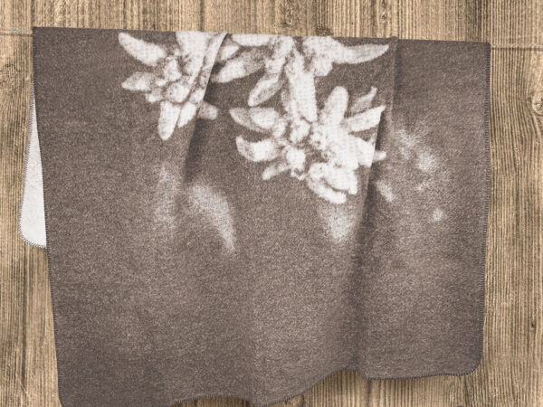 Coperta softcotton dis. edelweiss