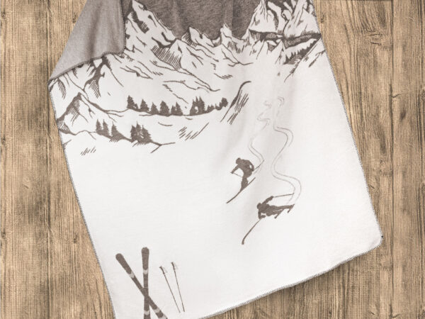 Coperta softcotton dis. sciatori