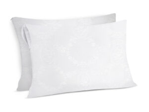 Coppia copriguanciale medaglione con cerniera