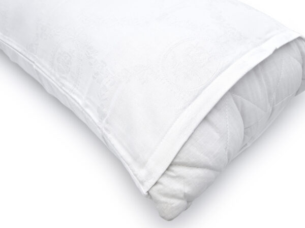 Coppia copriguanciale medaglione con cerniera