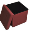 Cube plain color 38x38x38 bordeaux