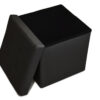 Cube plain color 38x38x38 nero
