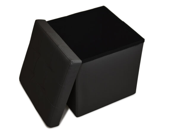 Cube plain color 38x38x38 nero
