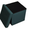 Cube plain color 38x38x38 petrolio