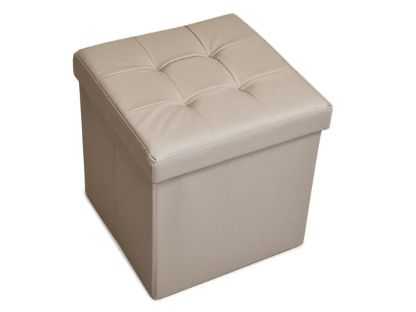 Cube plain color 38x38x38 tortora