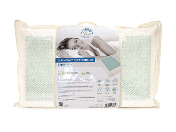 Guanciale green breeze 42x72 h.12 cm