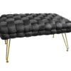 Ottoman long 76x38x43 nero