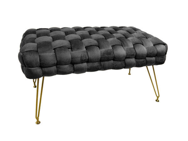 Ottoman long 76x38x43 nero