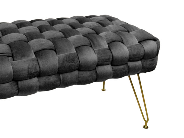 Ottoman long 76x38x43 nero