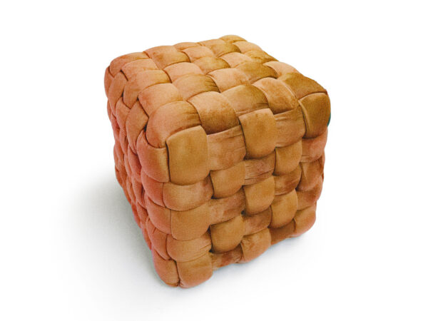 Ottoman pouf 40x40x40 bruciato
