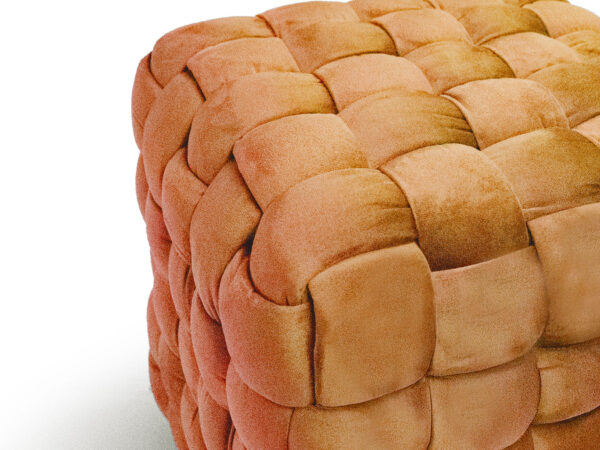 Ottoman pouf 40x40x40 bruciato