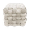 Ottoman pouf 40x40x40 naturale
