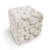 Ottoman pouf 40x40x40 naturale
