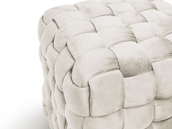 Ottoman pouf 40x40x40 naturale
