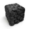 Ottoman pouf 40x40x40 nero