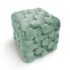 Ottoman pouf 40x40x40 salvia