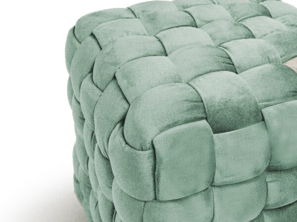 Ottoman pouf 40x40x40 salvia