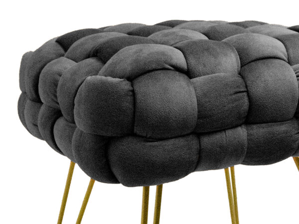 Ottoman small 38x38x41 nero